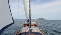 Gulet Capricorn -  Bow shot showing deck space